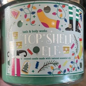 Bath & Body Works Top Shelf Elf Candle Festive Edition